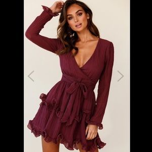 Greta Tiered Ruffle Chiffon Dress